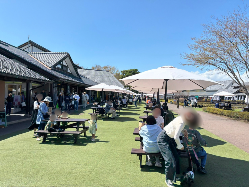 川場田園プラザ　午後の混雑状況