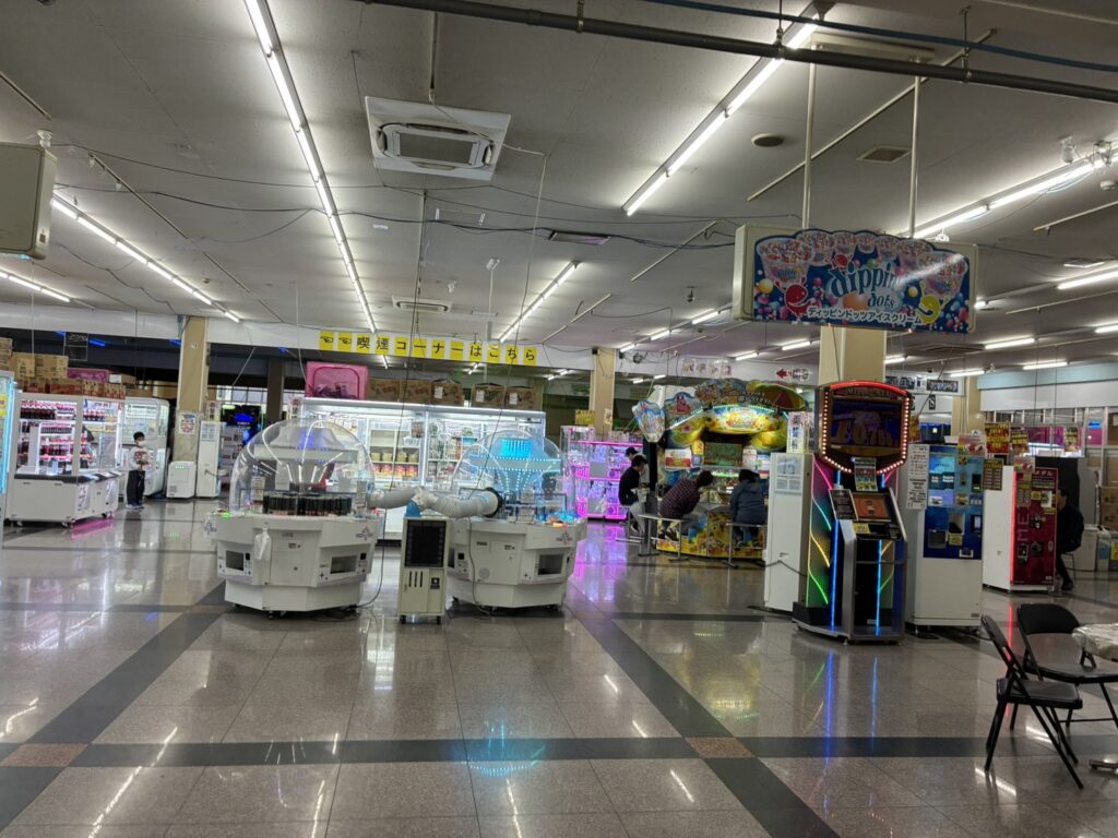 春日部レジャーランドの店内雰囲気