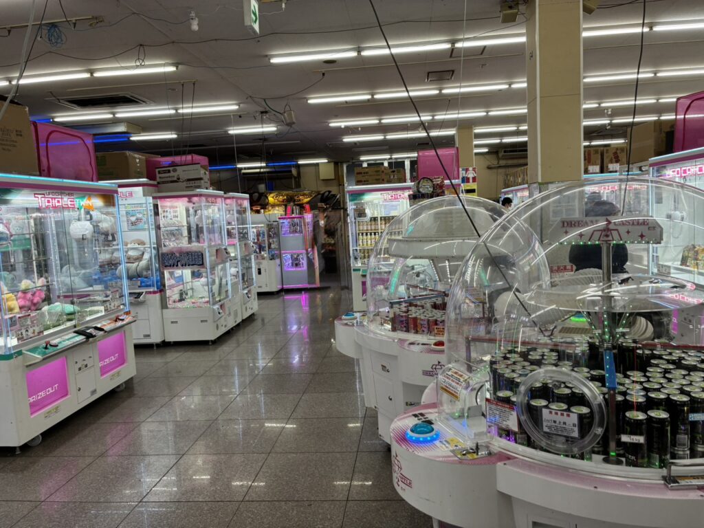 春日部レジャーランドのクレーンゲーム