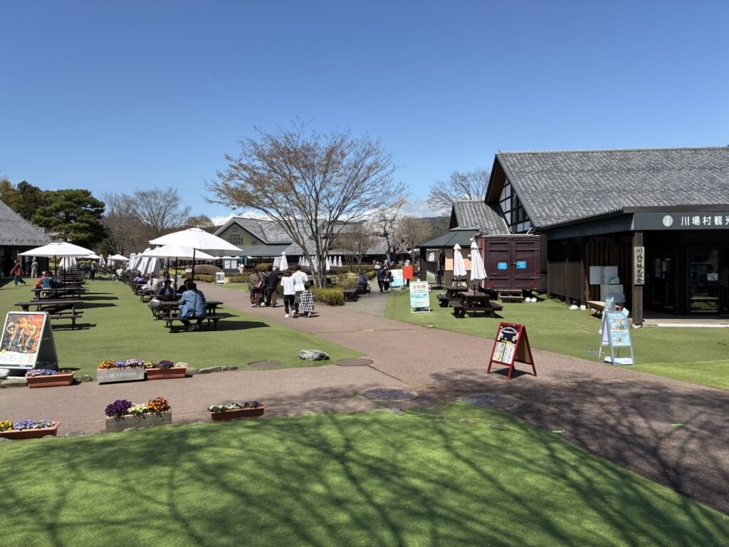 川場田園プラザ　午前中の混雑状況