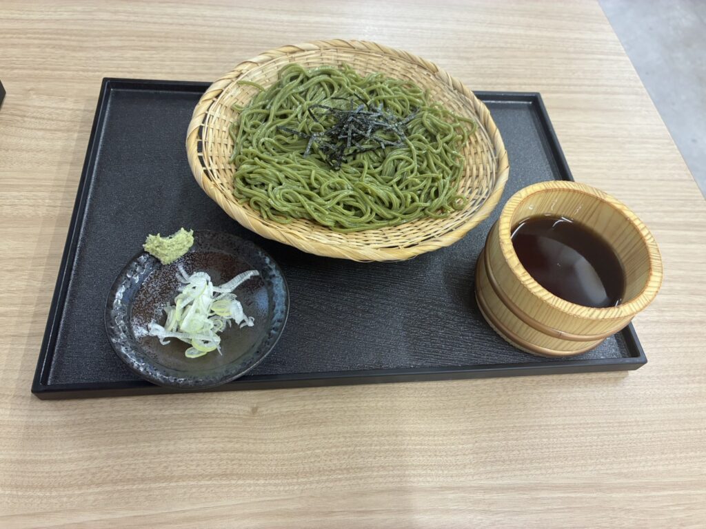 道の駅べに花の郷おけがわ　茶そば