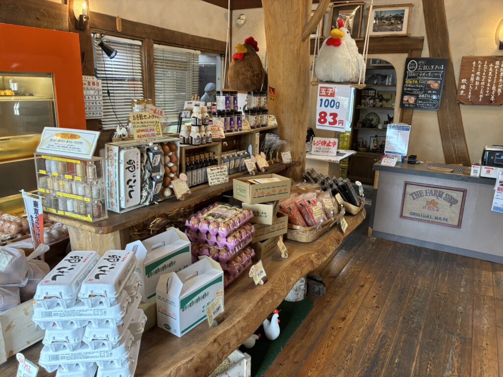 青梅 たまご倶楽部 お土産コーナー