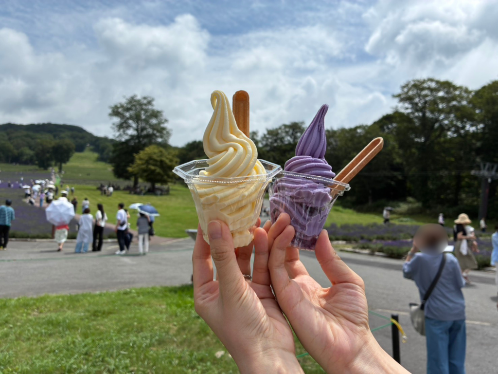 たんばらラベンダーパーク　ソフトクリーム
